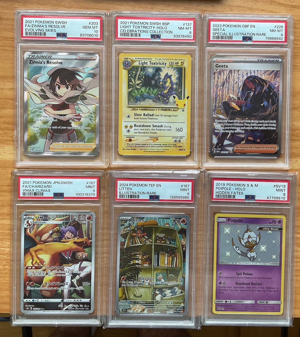 Pokémon Sammelbilder & Trading cards: Pokemon 6x PSA Slabs - Glurak / Charizard – Neu (gemäss Beschreibung) aus Baden von PaniNicola