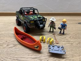 Playmobil Outdoor Jeep mit Kanu & Figuren
