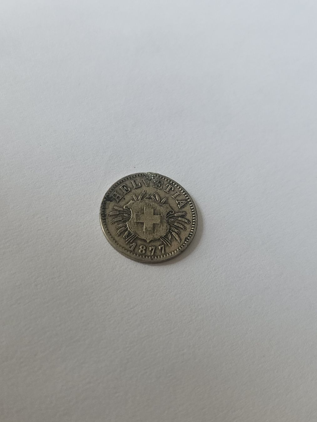 Tutti le monete: 5 Rappen 1877 – Usato da Pfäffikon ZH venduto da Melibol