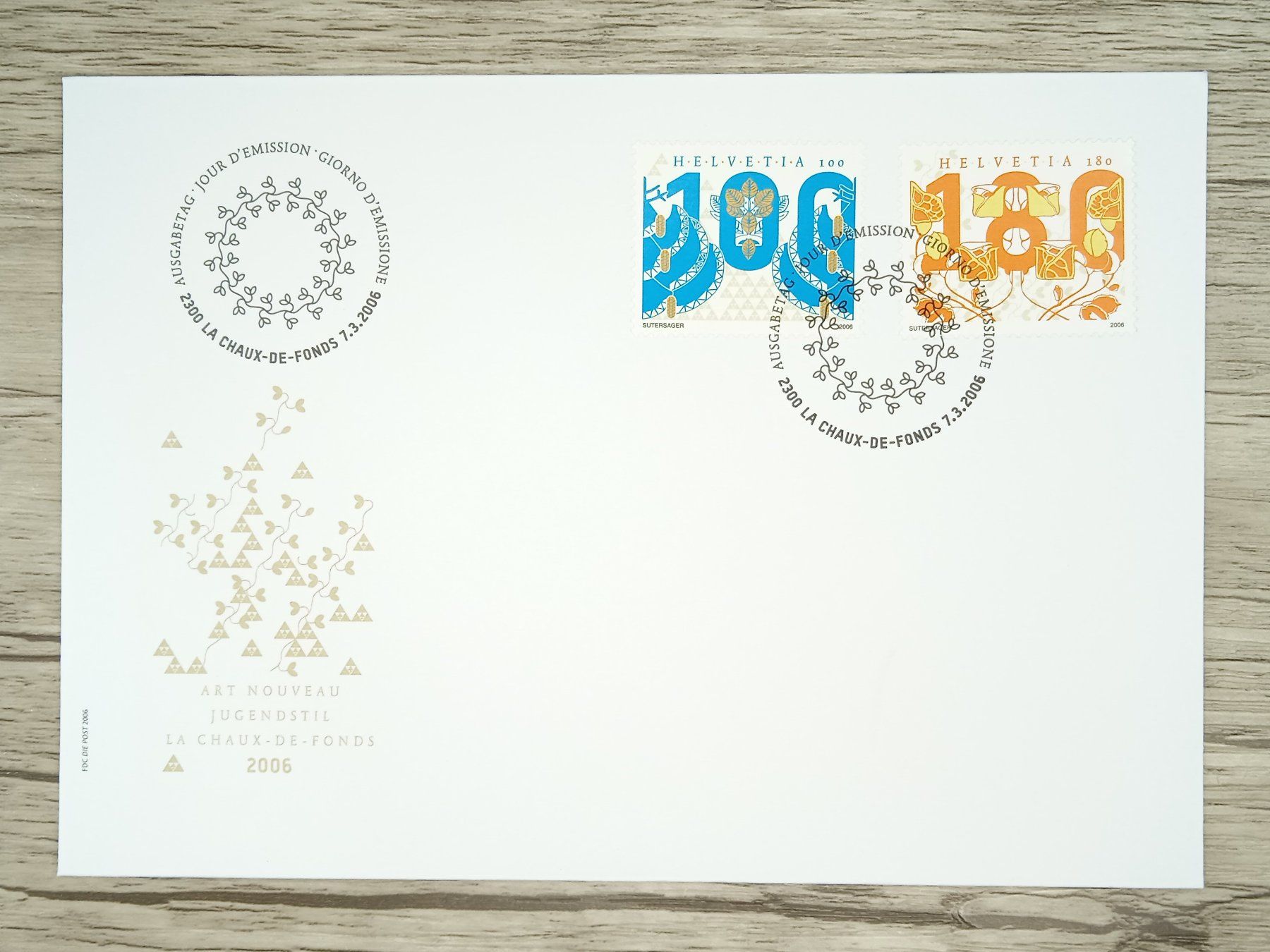 Tutti i francobolli: TR100 Enveloppe Suisse + Timbre 2006 – Usato da Cousset venduto da Patrick_Collections