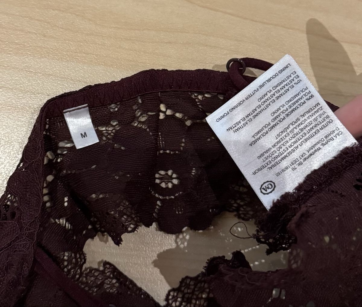 C&A Top: Burgunder Spitzentop, C&A, Grösse M – Nuovo (secondo la descrizione) da Tuggen venduto da jess_gls06 2