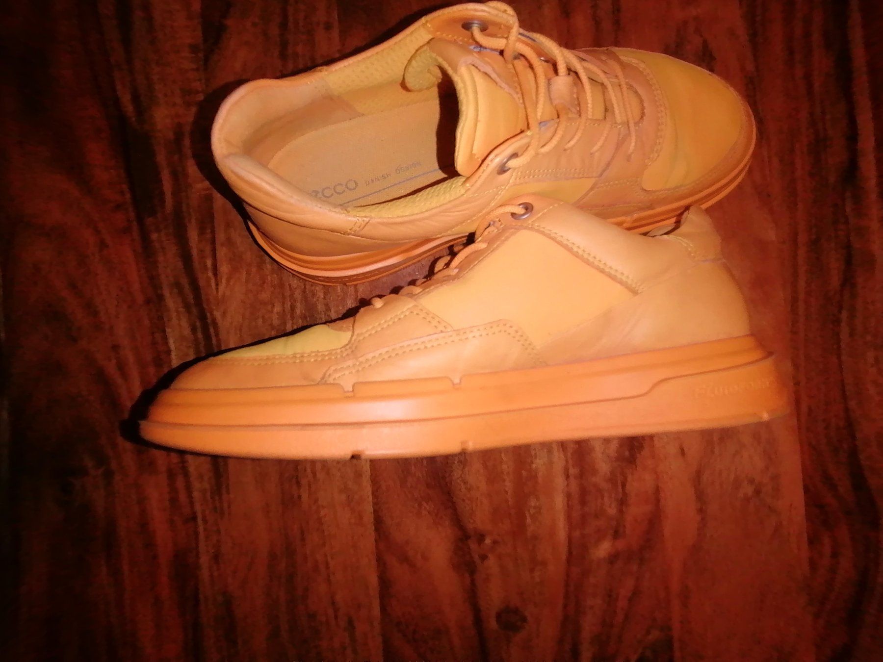 Herrenschuhe: Ecco Sneaker Gr. 38 Sommerfarbe Peach fast neu – Gebraucht aus Niederwangen BE von benbrik1 2