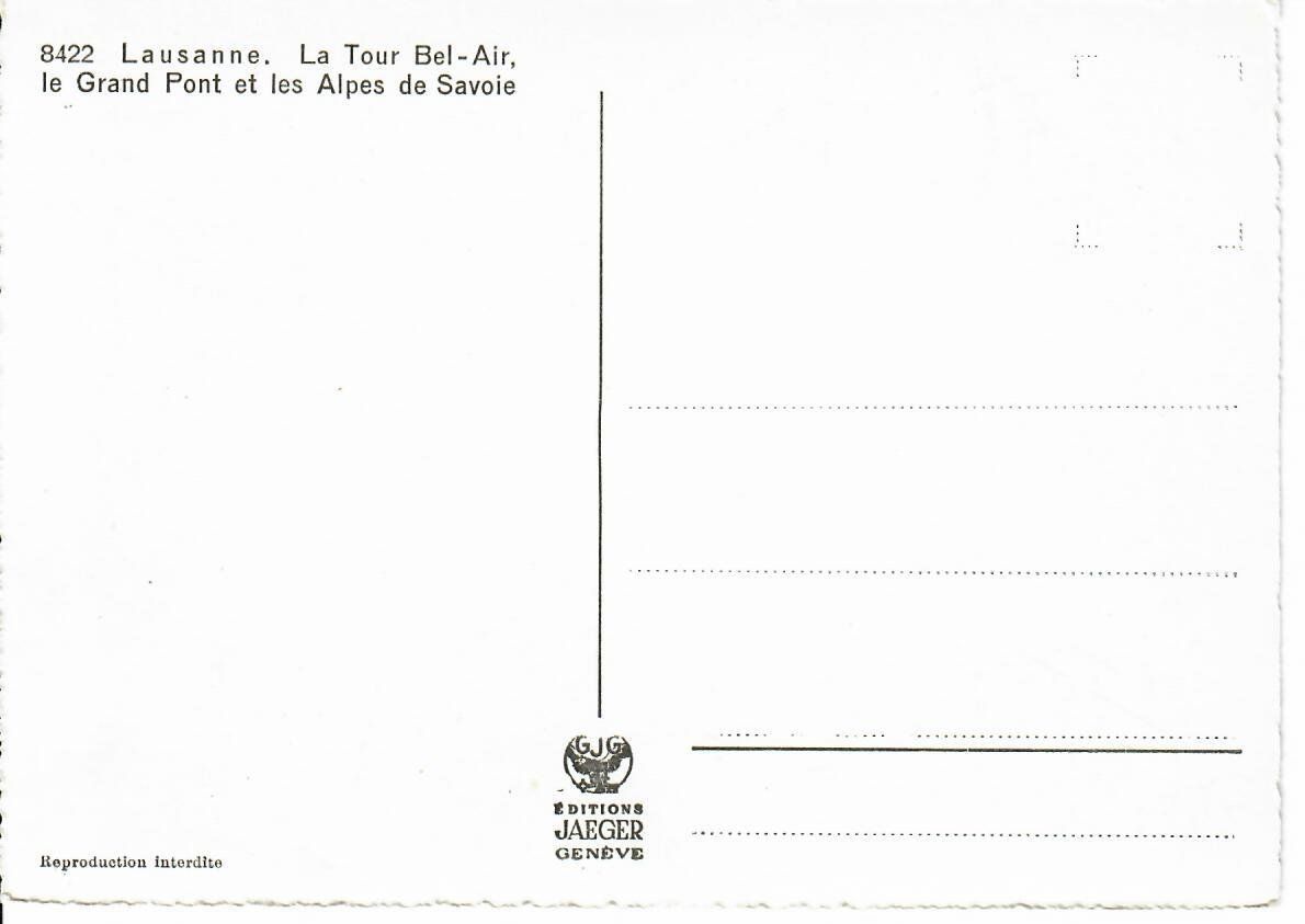 Cartes postales: Lausanne – D'occasion à Hochdorf par Ziegel-16 1