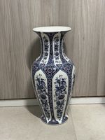 Grosse Vintage Keramikvase 40 cm - Delft / Imari Stil
