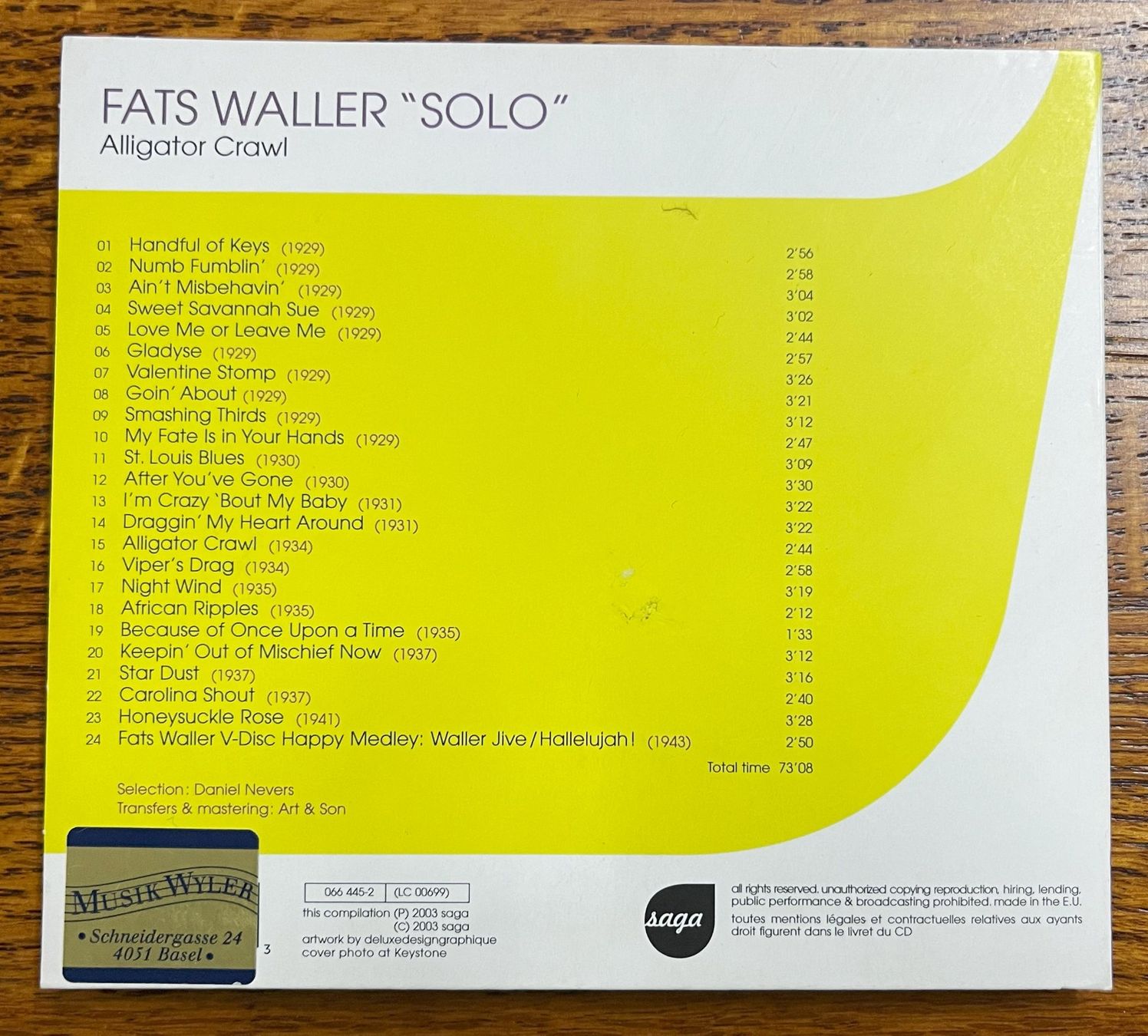 CDs: Saga Jazz CD – Gebraucht aus Oftringen von Vucki 1