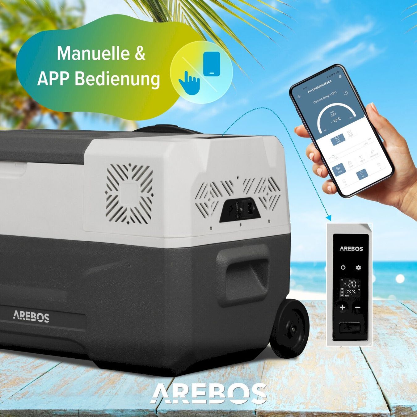 Réfrigérateurs et refroidissement: AREBOS Kompressor Kühlbox mit Rollen 27L – Neuf avec emballage d'origine à Bottighofen par zaap 4