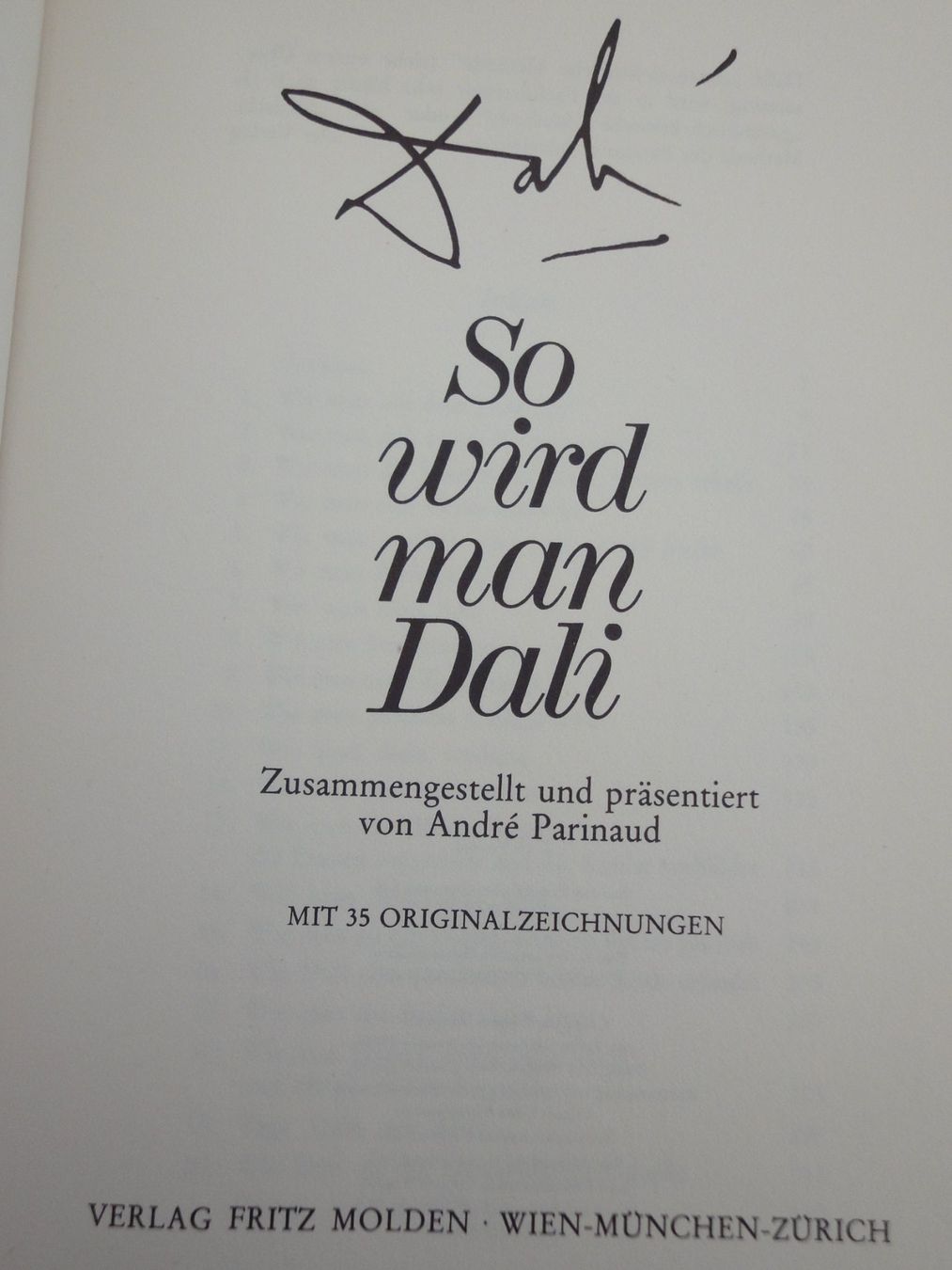 Libri: Salvador Dali - So wird man Dali - André Parinaud – Usato da Biel/Bienne venduto da 07helios032 1