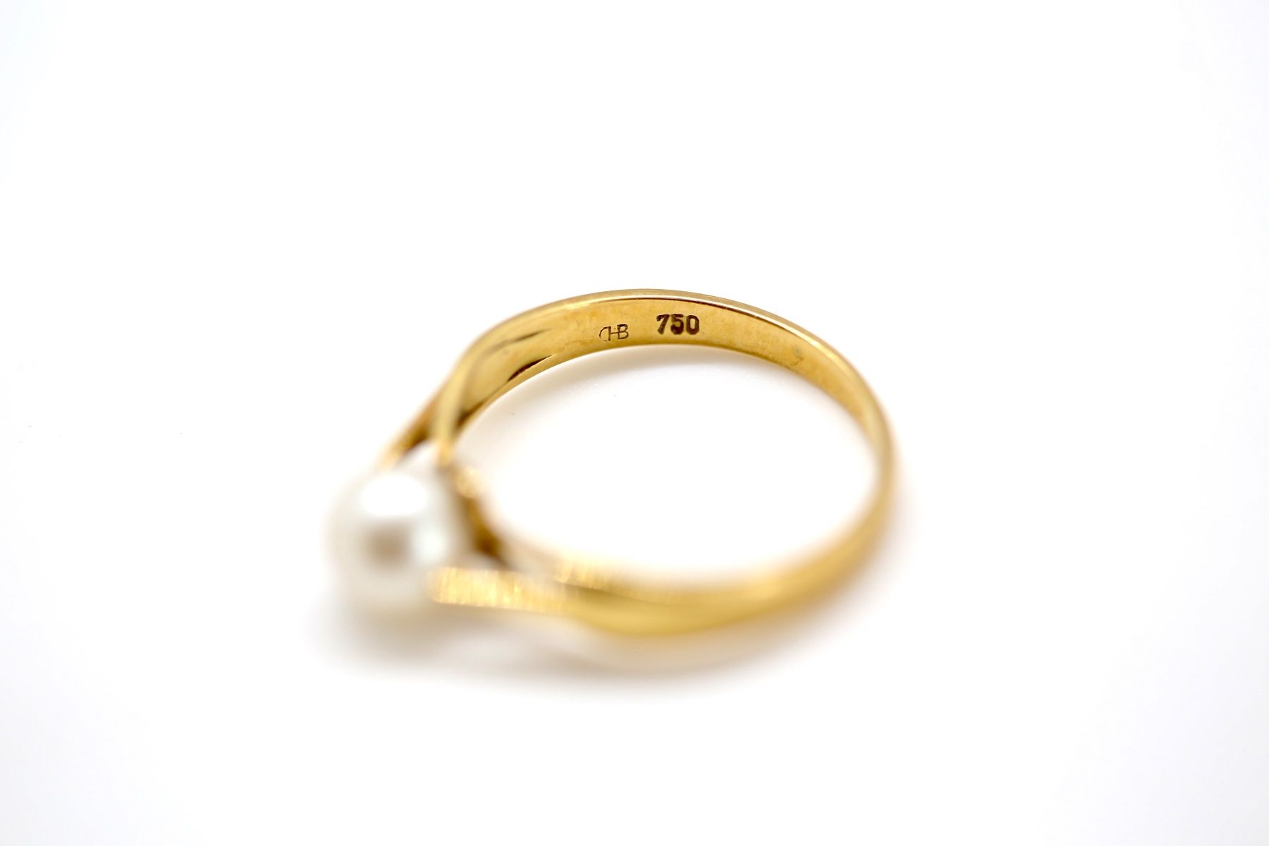 Bagues: Goldring 18K mit Perle – D'occasion à Reinach BL par Han-Numismatik 4
