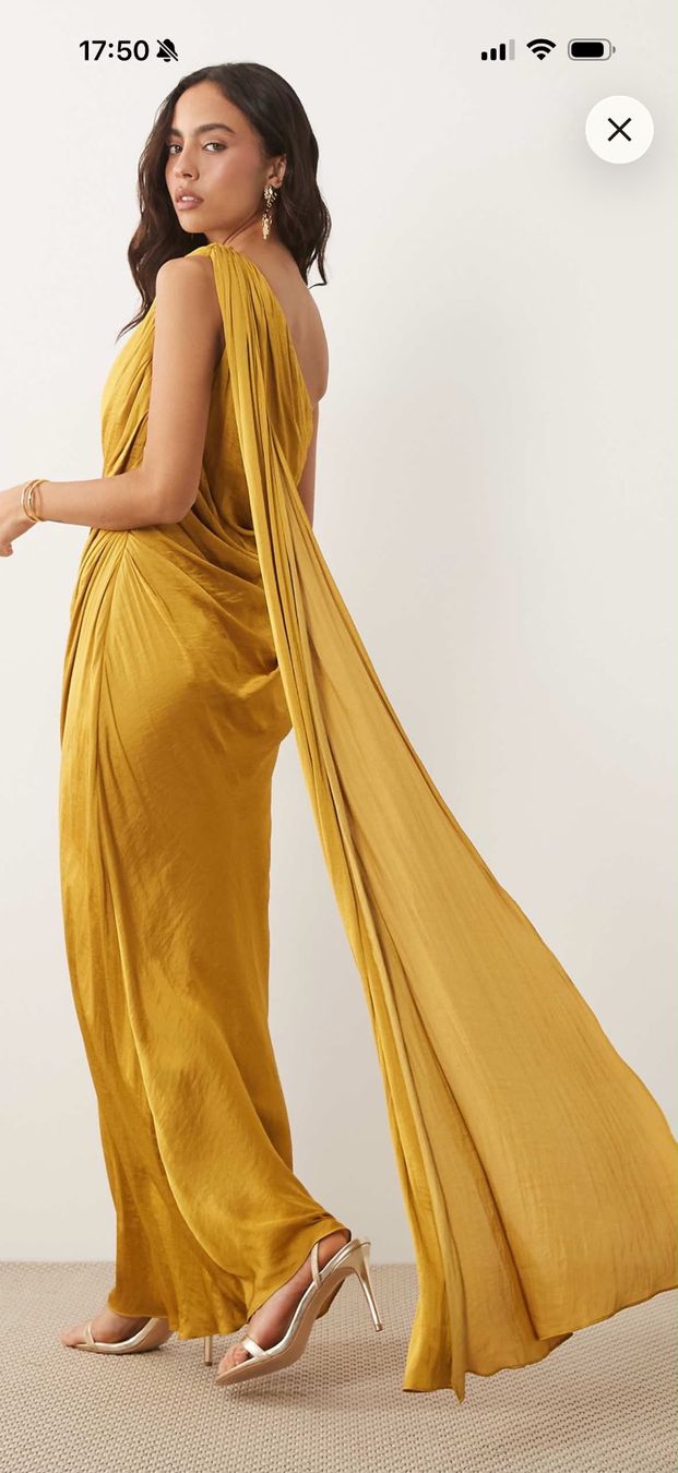 Asos Kleider: Abendkleid gelb One-Shoulder Maxikleid – Neu (gemäss Beschreibung) aus Rüthi (Rheintal) von amo_8z9c 2