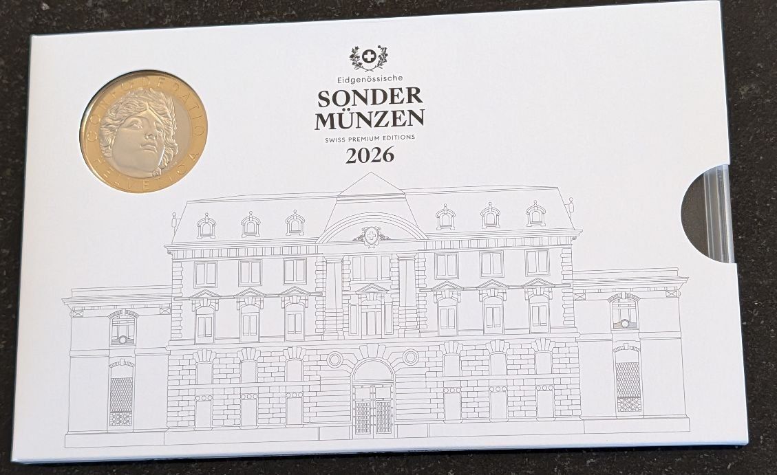Tutti le monete: Münzsatz Schweiz 2026 stgl. – Nuovo e nell'imballaggio originale da Arch venduto da coinsandmore
