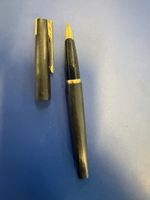 Füllfederhalter 18K 750 Goldfeder schwarz gebraucht