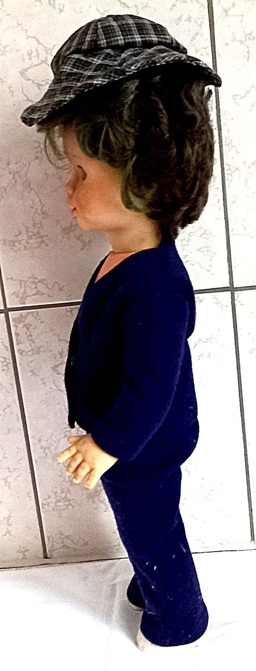 Bambole: Puppe mit Hut ca. 1960  44cm – Usato da Baar venduto da 2cvbaar 2
