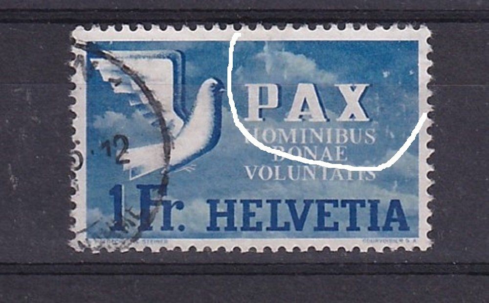 Tutti i francobolli: Pax 1 franc avec variété – Usato da Grandson venduto da Rogneux
