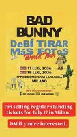 Bad Bunny 17. July Milan