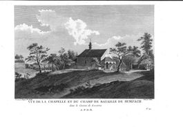 Sempach Kapelle Originalkupferstich 1780