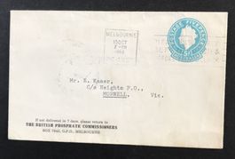 ALTER BRIEFUMSCHLAG AUSTRALIEN 1962