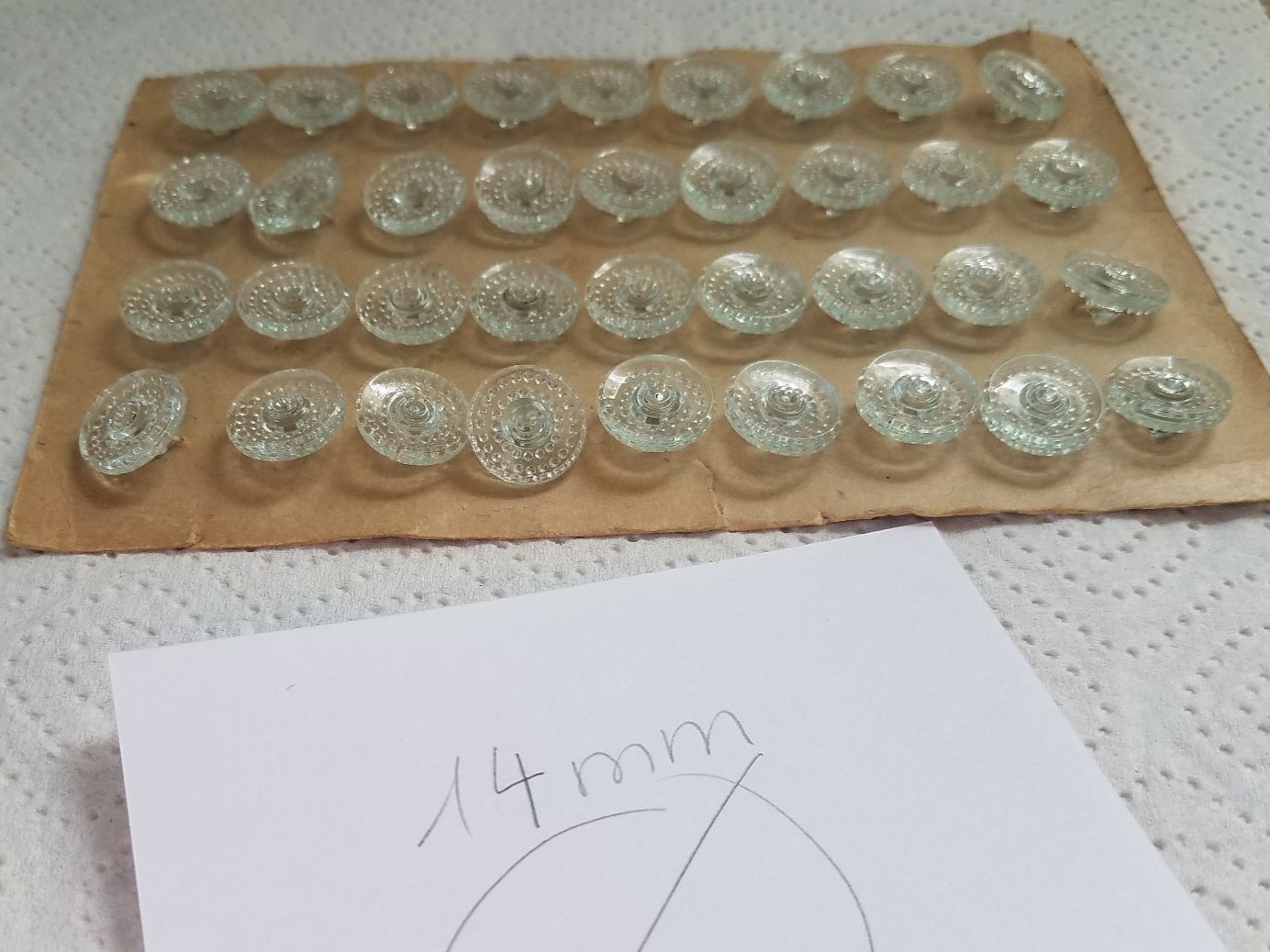 Bottoni: 36 Gablonzer Glas Knöpfe Glasknöpfe – Nuovo e nell'imballaggio originale da Rorschacherberg venduto da Marubium 3