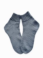 Kurzrohrsocken, Sneakersocken, handgestrickt, Grösse 40/41
