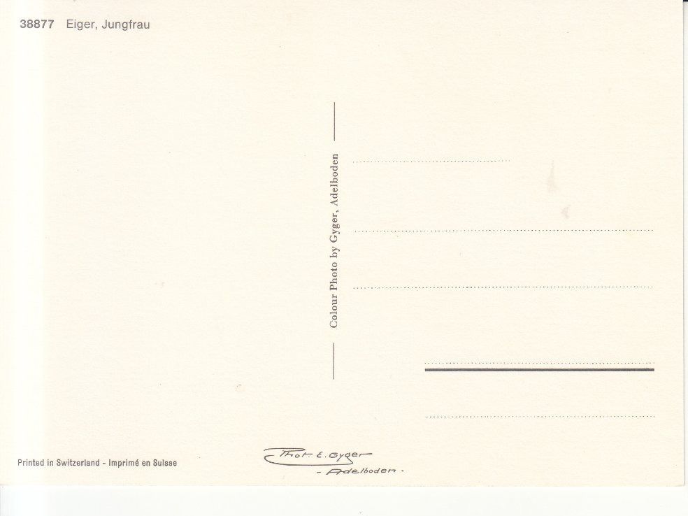 Cartoline postali: Eiger ca. 1970 – Usato da Bürglen TG venduto da StampGraf 1