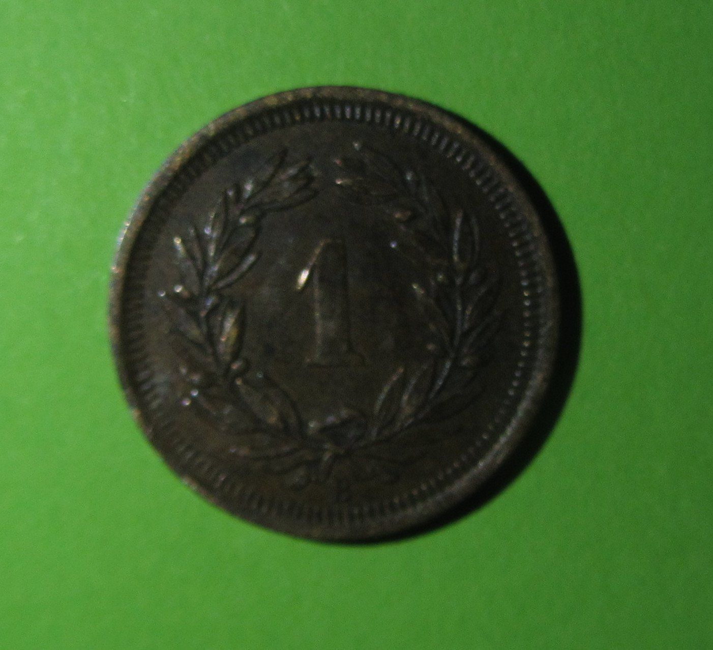 Tutti le monete: 1 Rappen Münze 1880 Selten – Usato da Malters venduto da Hausi88 2