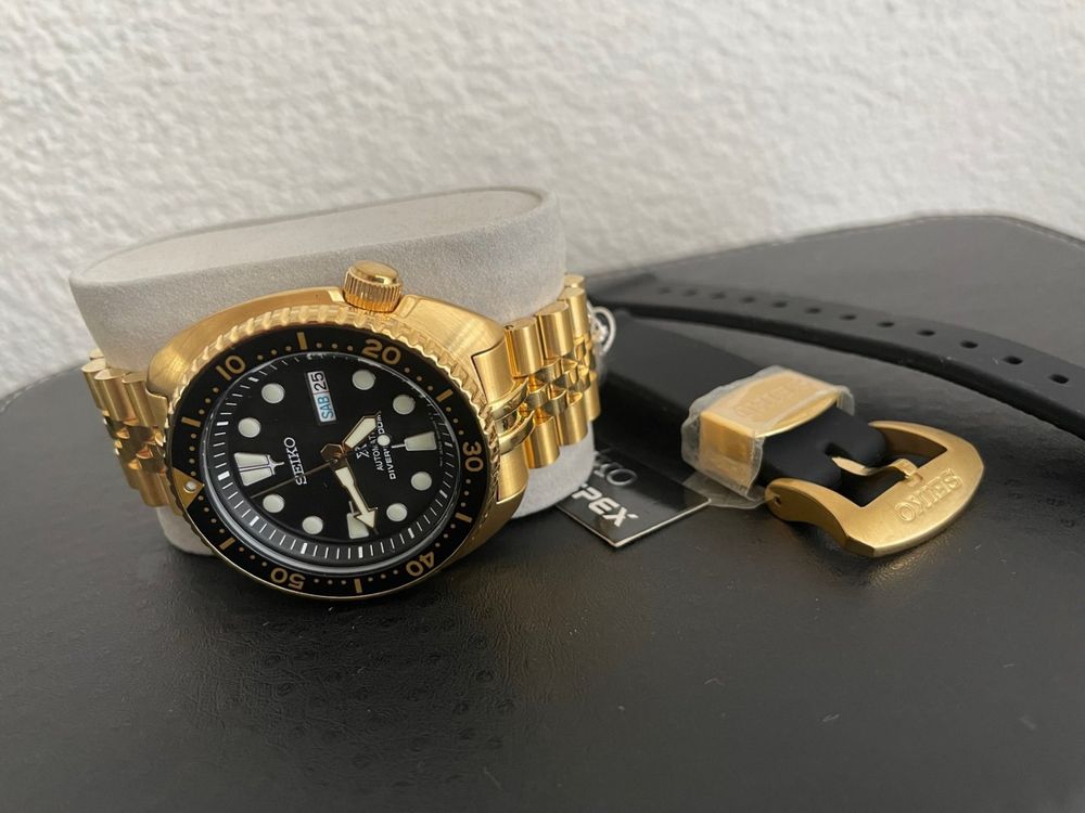 Seiko srpc44 hot sale gold bracelet