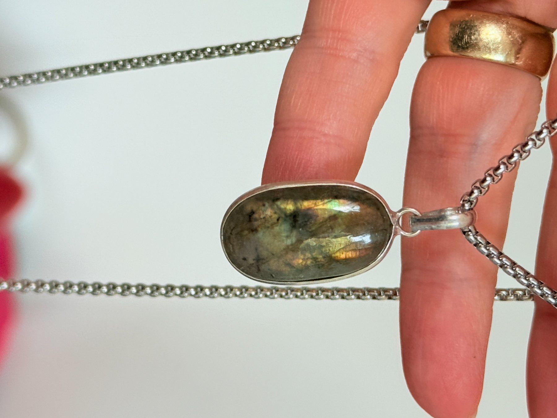 Colliers: Collier labradorite, élégant et tendance ✨ – Neuf avec emballage d'origine à Genève par AWWA 7
