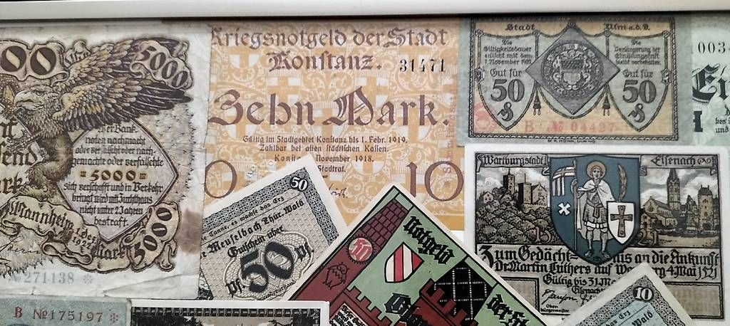 Banconote: Sammlung Reichsbanknoten  – Usato da Steinach venduto da Tsgweh 9