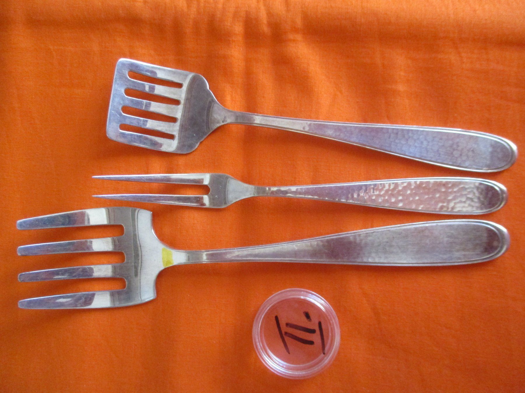 WMF Set di posate: WMF Hammerschlag 3 x Besteck – Usato da Birsfelden venduto da alles-muss-raus