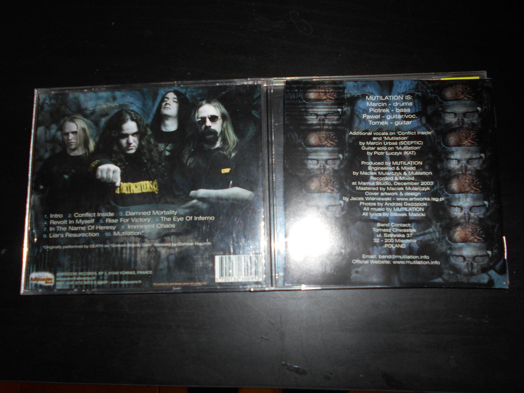 CDs: Mutilation – Conflict Inside / 2004 – Gebraucht aus Aarberg von witchhunter01 1