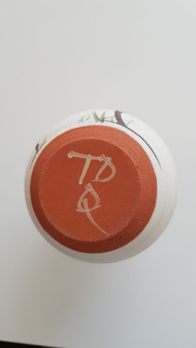 Vasi & Recipienti: Vase original australische Kunst der Aborigines – Nuovo e nell'imballaggio originale da Büsingen venduto da Zufall2024 2