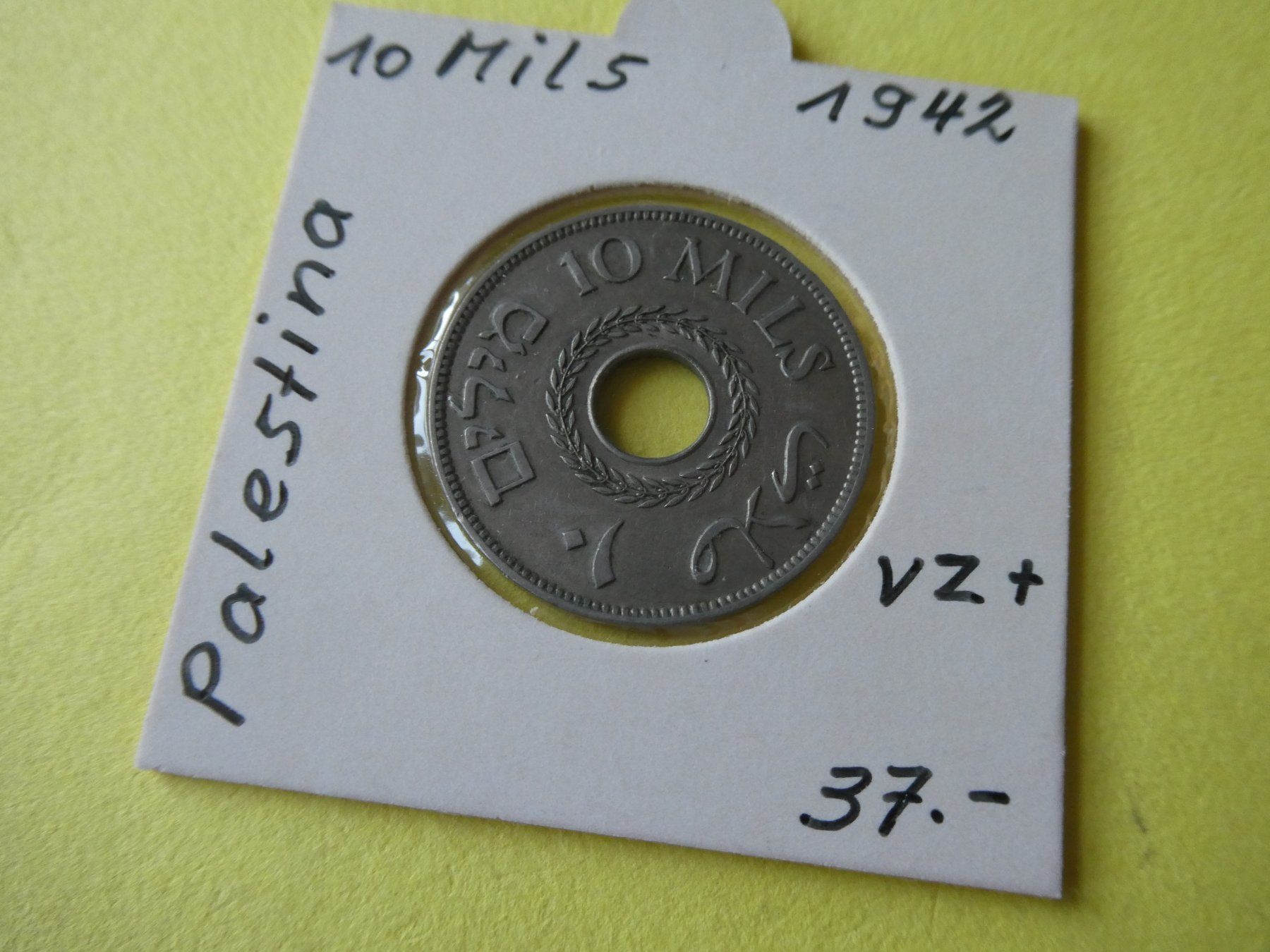 Tutti le monete: Palästina 1942, 10 Mils – Usato da Hinterforst venduto da Rohusri