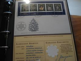 Abart Block Weihnachten 2004, FDC verschobener Unterdruck