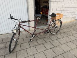 Umgebautes Peugeot-Tandem mit funktionierendem Bion X- Motor