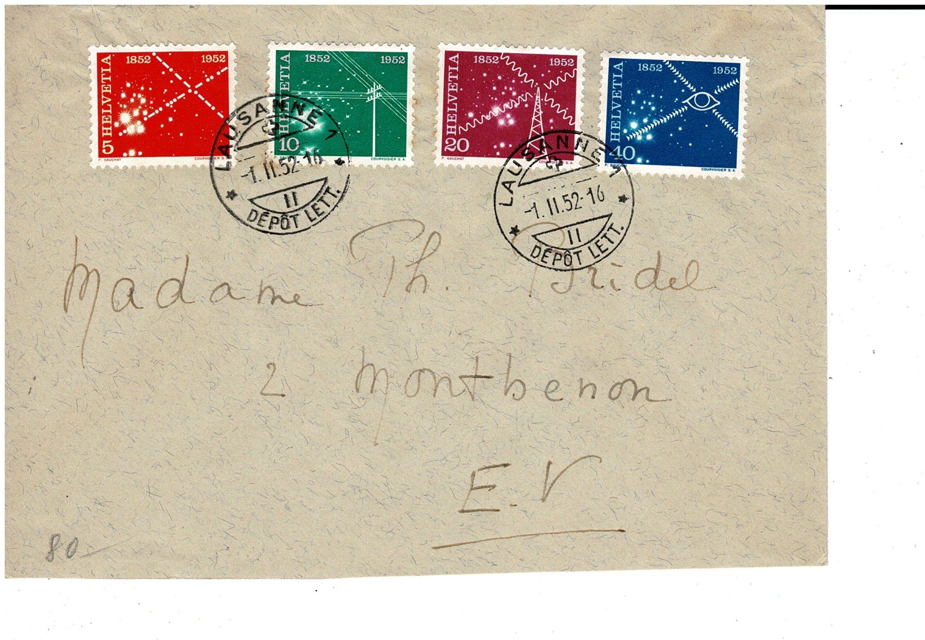 Tutti i francobolli: CH 309-12 FDC – Usato da Lausanne venduto da Whorvath