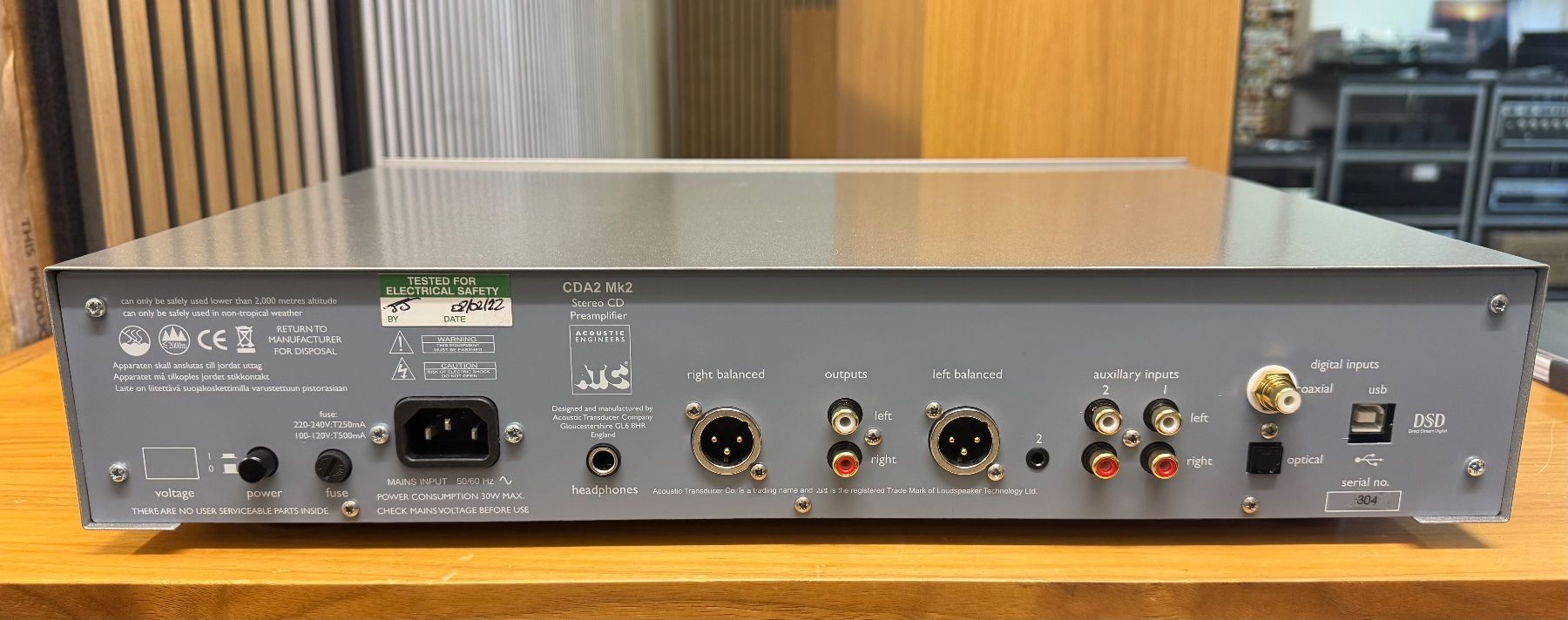 ATC Amplificateurs: ATC CDA2 MK2 CD-Player / DAC / Preamp – D'occasion à Ebertswil par audivero 5