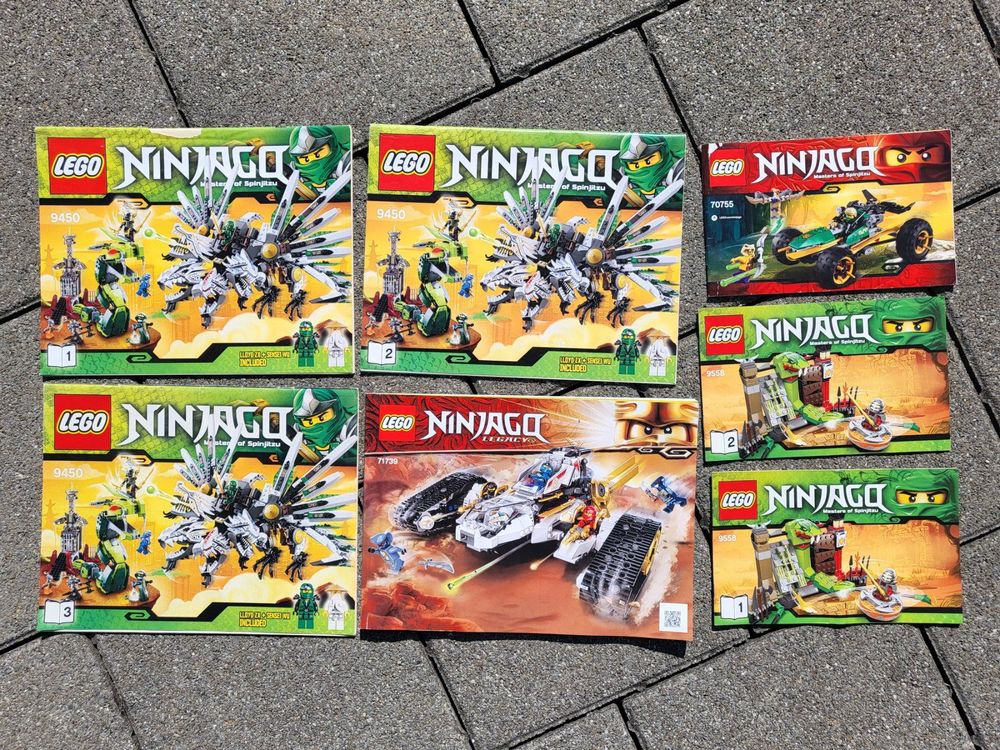 Anleitungen Lego Ninjago Konvolut, 0.7 kg. | Kaufen auf Ricardo