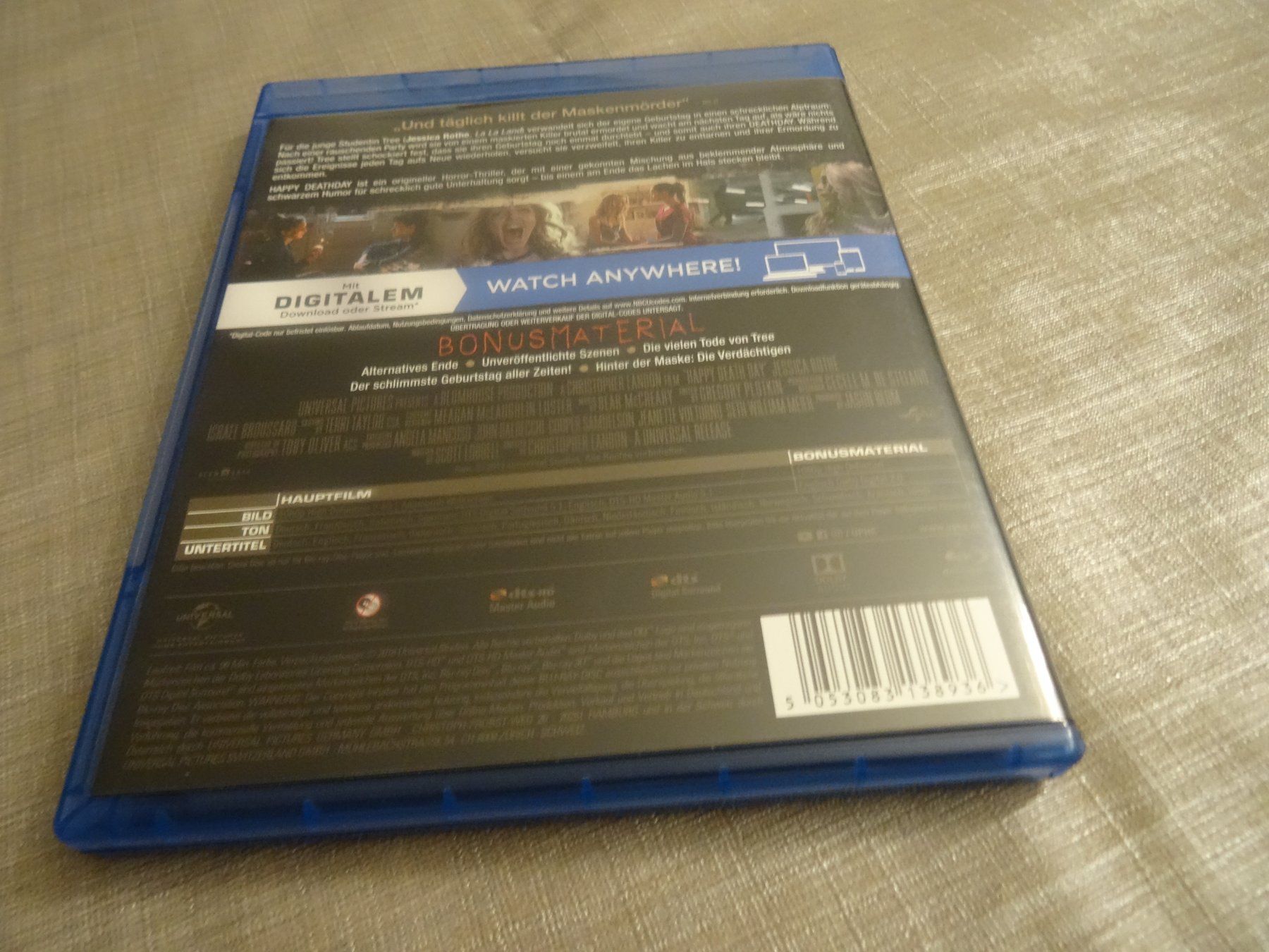 Alle DVDs: Happy Death Day - Blu-ray – Gebraucht aus Olten von Disc-Verkauf 2