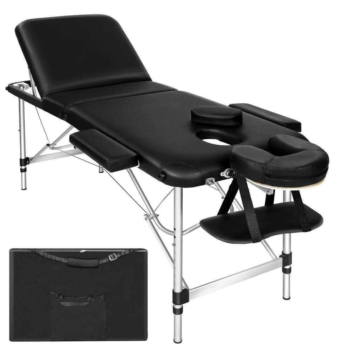 Lettini & sedie per cosmetici: 3 Zonen Massageliege schwarz – Nuovo e nell'imballaggio originale da Rotkreuz venduto da NextChance