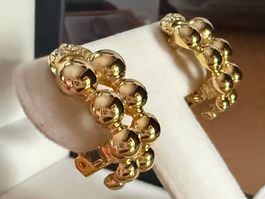 Elegante Vintage-Ohrringe Strasssteinen