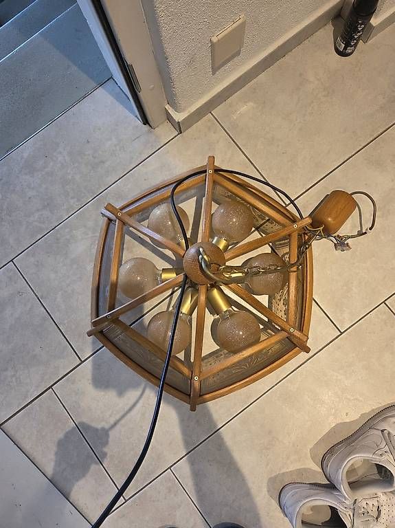 Lampadari & plafoniere: Antike Holzlampe – Usato da Fulenbach venduto da rok_tsn2 2