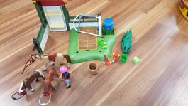 Playmobil Pferdewaschplatz mit Perden etc B25