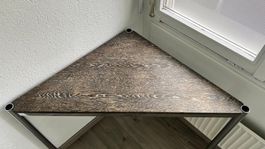 Dreiecktischli 75x75x104 Maserung в Dachs-Farben