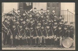 Carte P ( La Chaux-de-Fonds / Musique des Cadets 1909/10 )