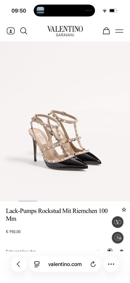 Valentino Scarpe da donna: Valentino Rockstud Pumps Lackleder, Grösse 39 – Usato da Triesenberg venduto da Laubella 2
