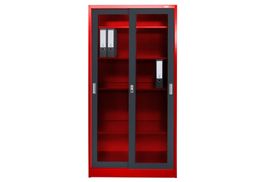 Aktenschrank St. Petersburg rot/dunkelgr