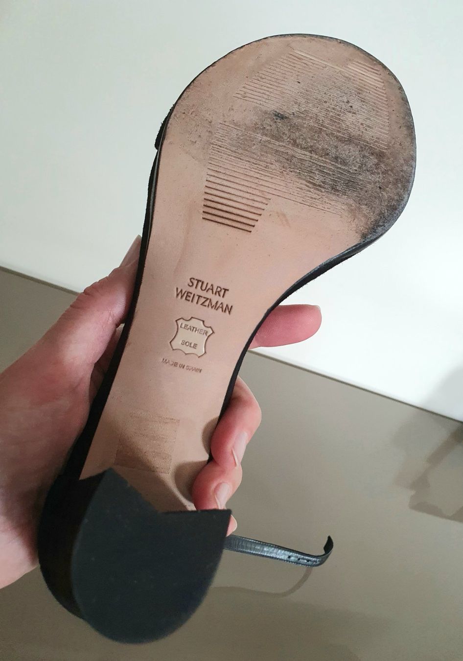 Stuart Weitzman Scarpe da donna: Stuart Weizmann Black Nearlynude Gr. 38.5 – Usato da Zürich venduto da tachermann 9