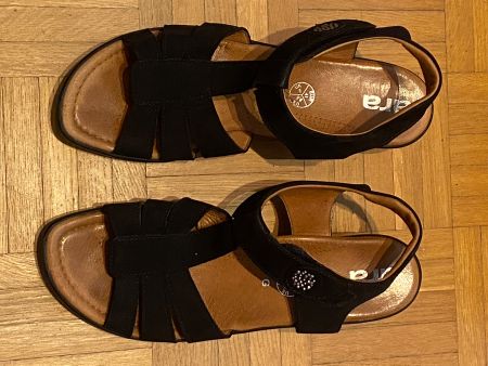ara Sandalen schwarz, Luftpolster, Gr. 41, wie neu