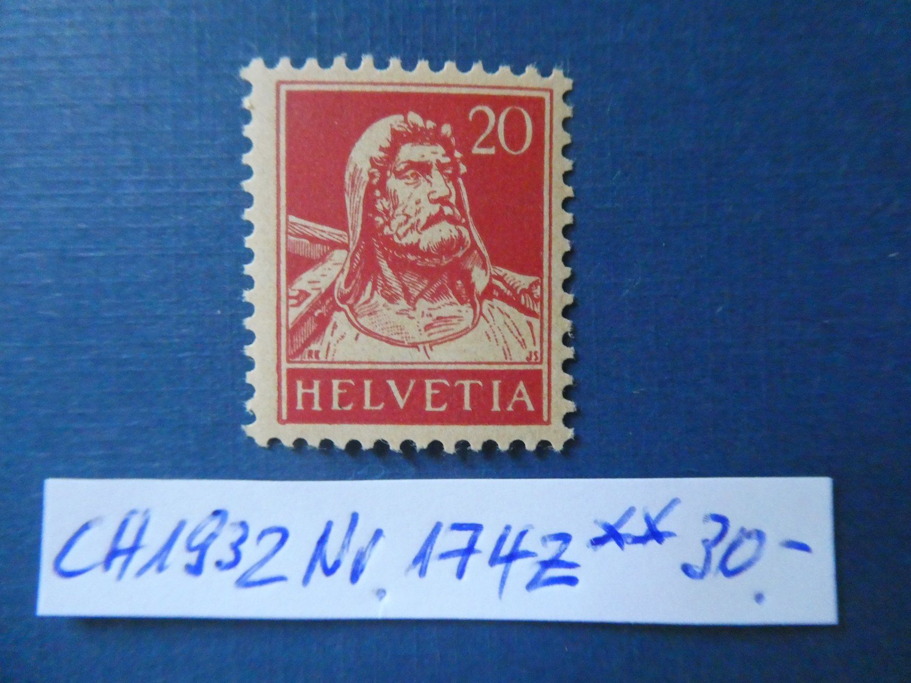 Tutti i francobolli: CH 1932 Nr. 174z postfrisch ** – Usato da Lausen venduto da Herbamare01