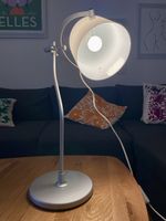 Schreibtischlampe Ikea SVIRVEL weiss/silber, drehbar, max 7W