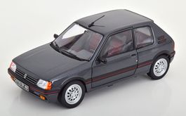 Peugeot 205 GTI 1.6 1983-1989 dunkelgrau met. / schwarz /rot